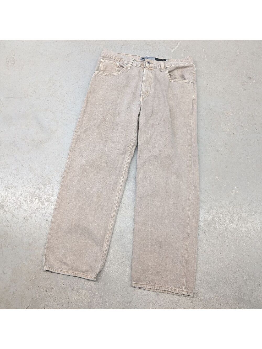 Levis Silver Tabs 94 Baggy Cut Re-Issue Beige Denim Jeans